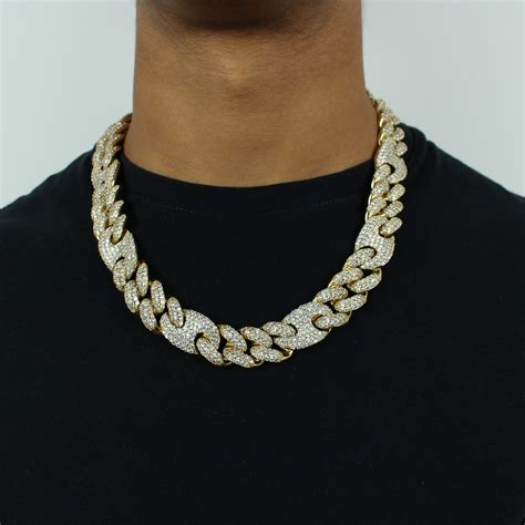 gucci men gucci iced out chains|Gucci link to love gold.